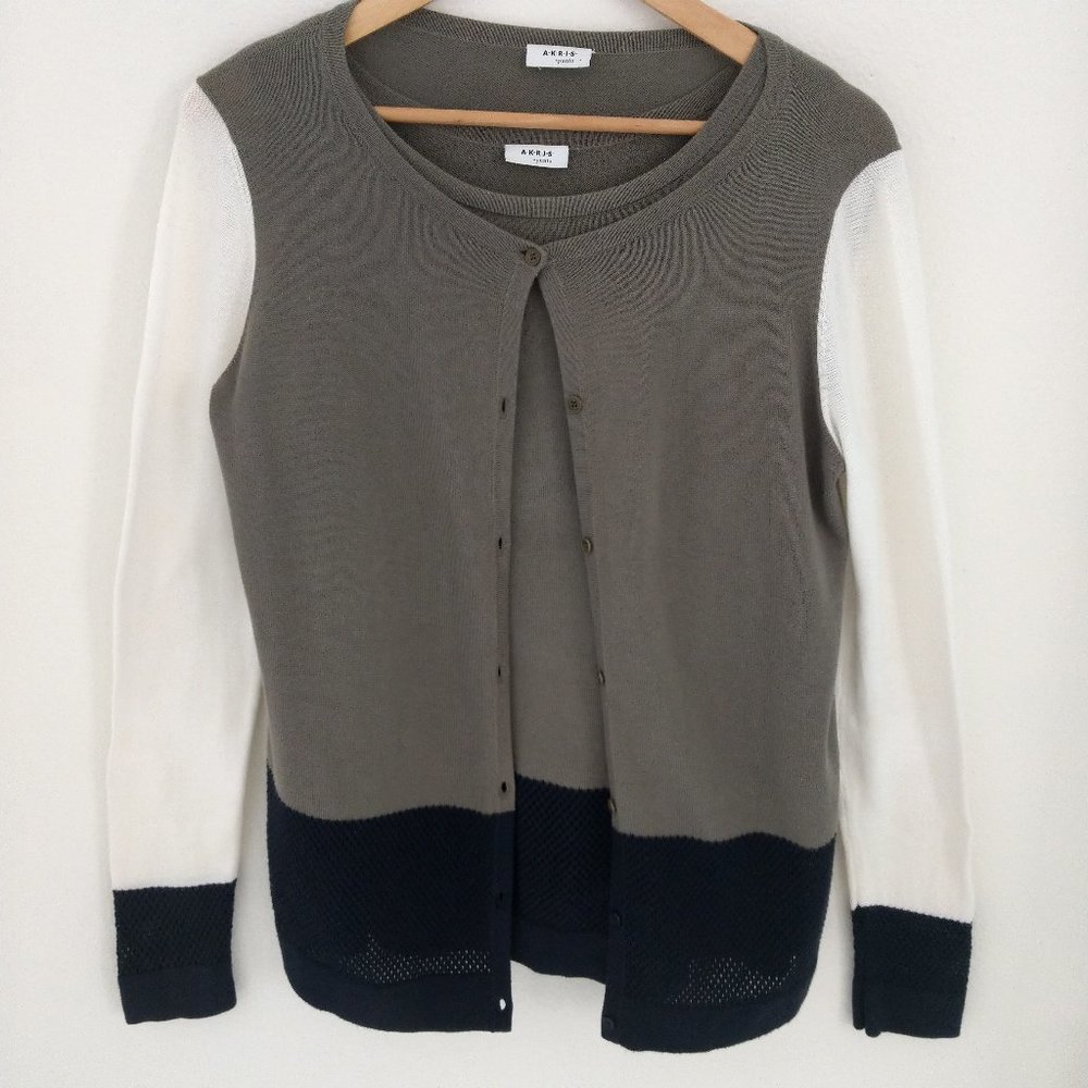 Akris punto twin sweater set